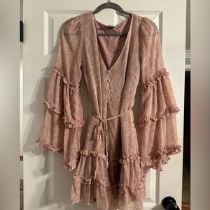 Hello Molly Bell Sleeve Floral Mini Dress
